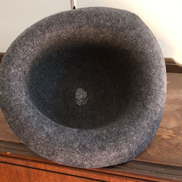 Charcoal Grey Wool Felt Hat - Picture 5 of 6